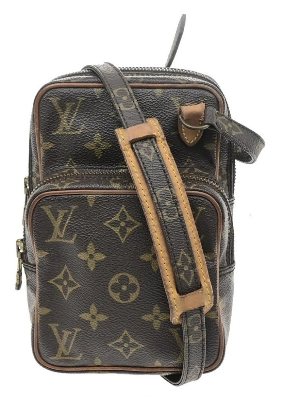LOUIS VUITTON Mini Amazon Shoulder Bag Monogram Leather Brown M45238 32SA168